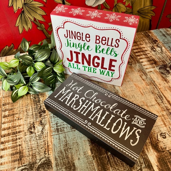 Hobby Lobby Other - 🍁Christmas Wood Sign Bundle | 2 Piece | #012025-A